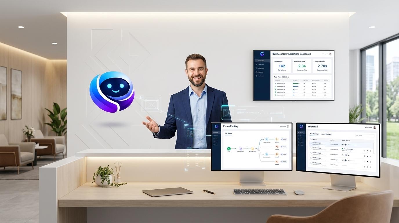 Bruno helping a business owner manage phone and communication systems